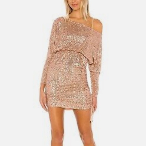 Free People Sequin Long Sleeves Minidress Sz Small Taylor Swift Eras Tour Party - Picture 3 of 14